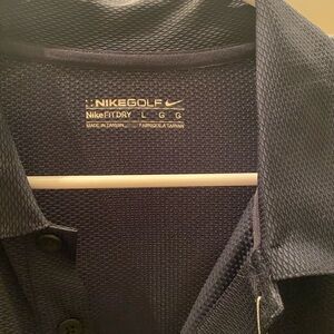 Men's NWT Black NikeGolf FitDry Polo shirt size Large